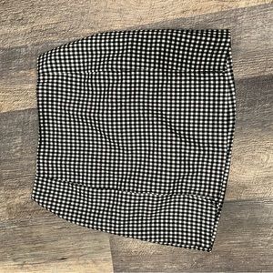 NWOT checkered plaid mini skirt